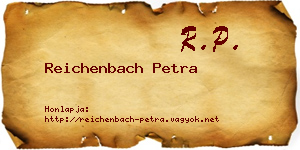 Reichenbach Petra névjegykártya