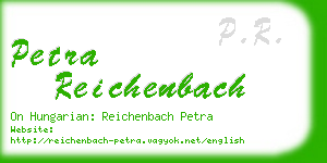 petra reichenbach business card